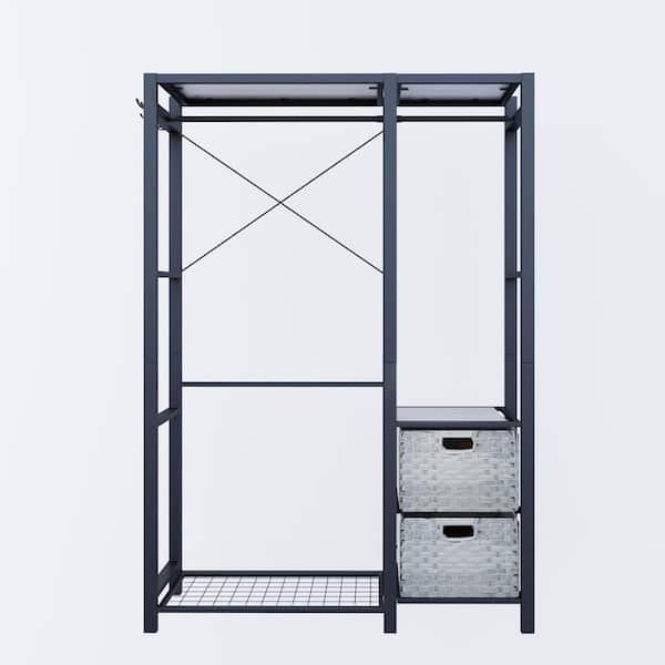 Only Hangers Black Z Metal Clothes Rack 63 in. W x 84 in GR600