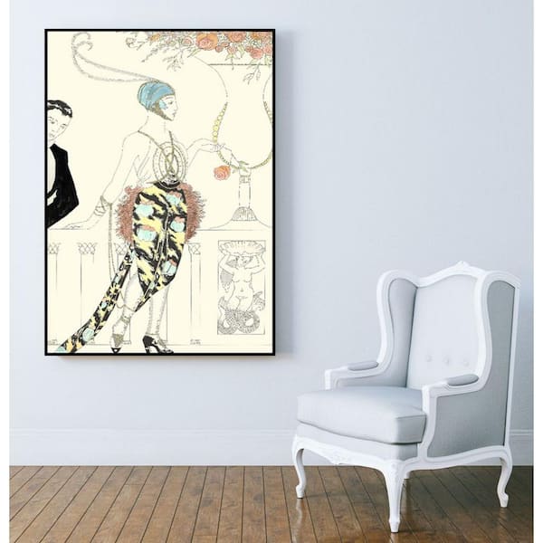 Unbranded 30 in. x 40 in. "Arte Deco Fashion II" by Unknown Framed Wall Art