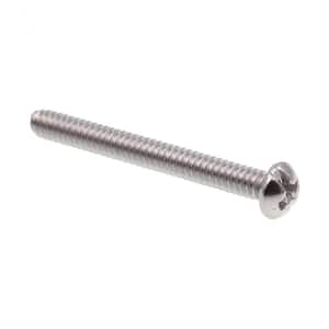 #6-32 x 1-1/4 in. Grade 18-8 Stainless Steel Phillips/Slotted Combination Drive Round Head Machine Screws (100-Pack)