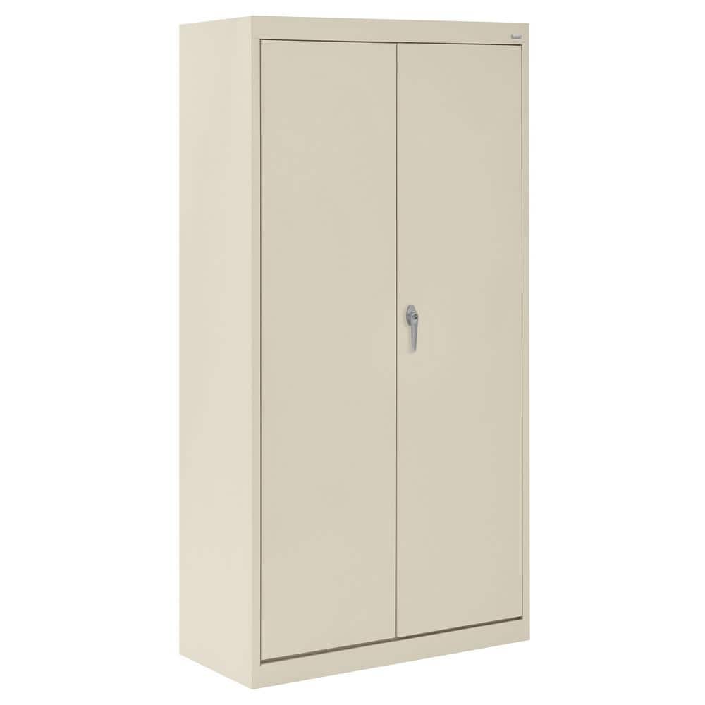 Sandusky Supply ( 30 in. W x 66 in. H x 18 in. D ) Freestanding Cabinet with 3 Fixed Shelves in Putty, Pink -  VFC1301866-07