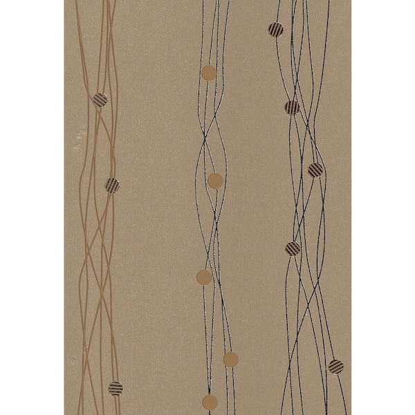 Brewster Gregory Bronze Geometric Peelable Roll Wallpaper (Covers 57.8 sq. ft.)