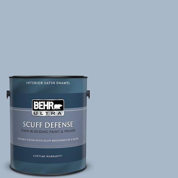 BEHR ULTRA 1 gal. Home Decorators Collection #HDC-SP14-10 Blue Tribute Extra Durable Satin Enamel Interior Paint & Primer