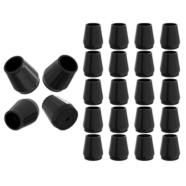 24-Pack Silicone Chair Leg Floor Protectors for Hardwood Floors, Thick Rubber Leg Cap Covers, Non-Slip Furniture Pads