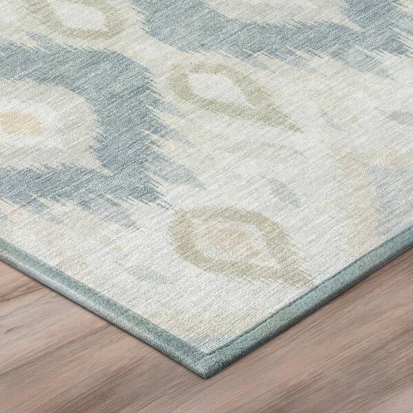 Chantille Machine Washable Indoor/Outdoor Abstract ACN3120 Silver 10 ft. x 14 ft. Area Rug
