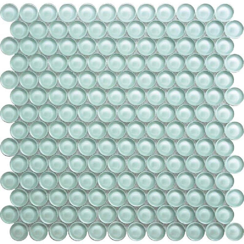 5 pack 12-in x 12-in Ice Penny Round Polished Glass Mosaic Tile (5 Sq ft/Case) price history on PriceWatchPro