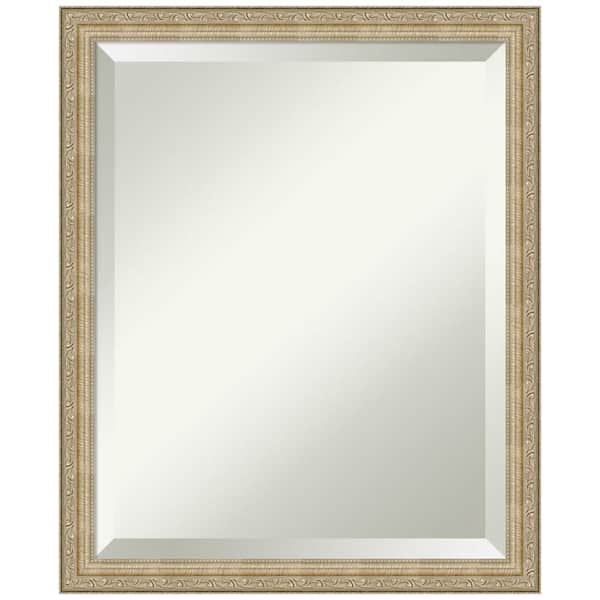 Amanti Art Paris Champagne 18 in. H x 22 in. W Framed Wall Mirror