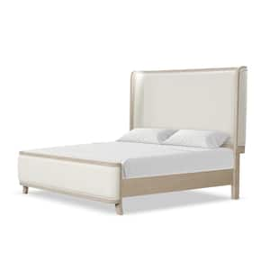 Ellington Brown Wood Frame King Panel Bed with Solid Wood