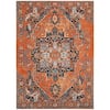 SAFAVIEH Classic Vintage Orange/Navy 6 ft. x 9 ft. Global Area Rug ...
