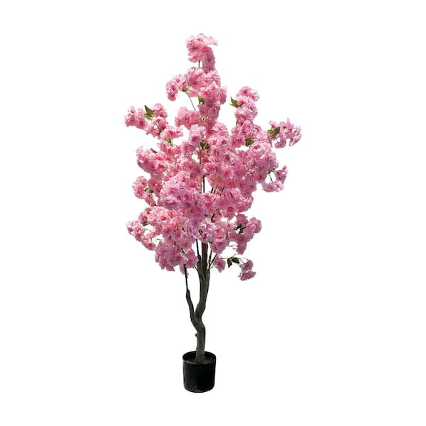 4.9 ft. Artificial Cherry Blossom Tree, 1-Branch
