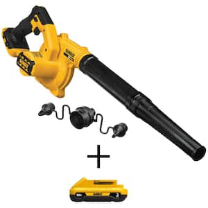 20V MAX Cordless Compact 135 MPH 100 CFM Jobsite Blower and (1) 20V MAX Compact Lithium-Ion 3.0Ah Battery