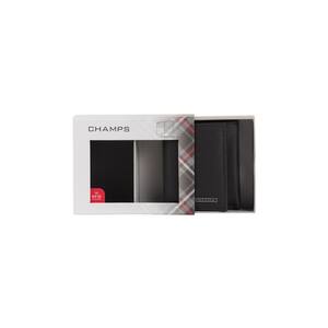 Black Label Black Genuine Cowhide Leather RFID Blocking Tri-Fold Wallet in Gift Box