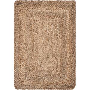 Classic Natural 19 in. x 13 in. Braided Organic Jute Placemat (Set of 4)