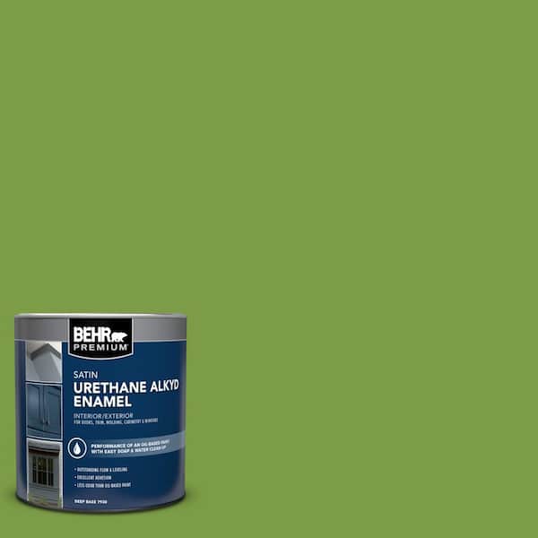 1 qt. #420B-7 Pepper Grass Satin Enamel Urethane Alkyd Interior/Exterior Paint