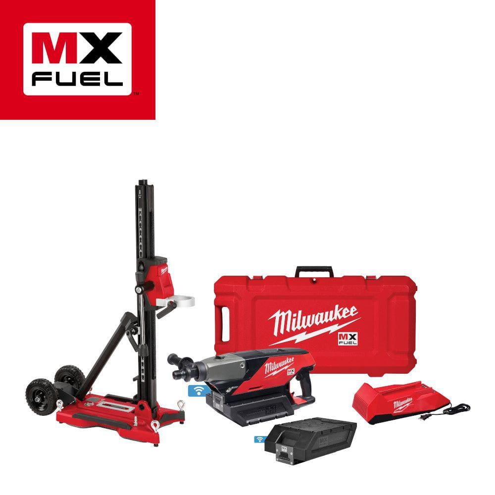 Milwaukee MX FUEL Lithium-Ion Cordless Handheld Core Drill Kit with Stand,  2 Batteries and Charger MXF301-2CXS - The Home Depot