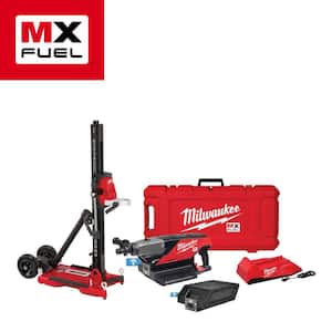 MX FUEL Lithium-Ion Cordless Handheld Core Drill Kit with Stand, 2 Batteries and Charger