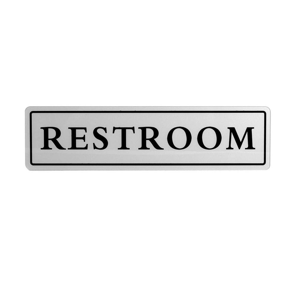 1 Pack Silver Acrylic Restroom Sign with Magnets, Professional Office Door Plaque, Easy Install, Durable price history on PriceWatchPro