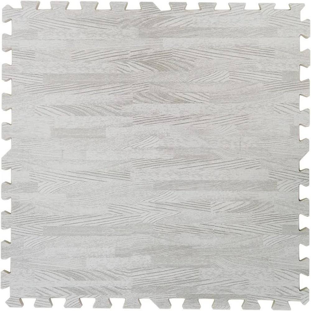 Shatex 24 in. x 24 in. x 0.47 in. Light Wood Grain EVA Interlocking