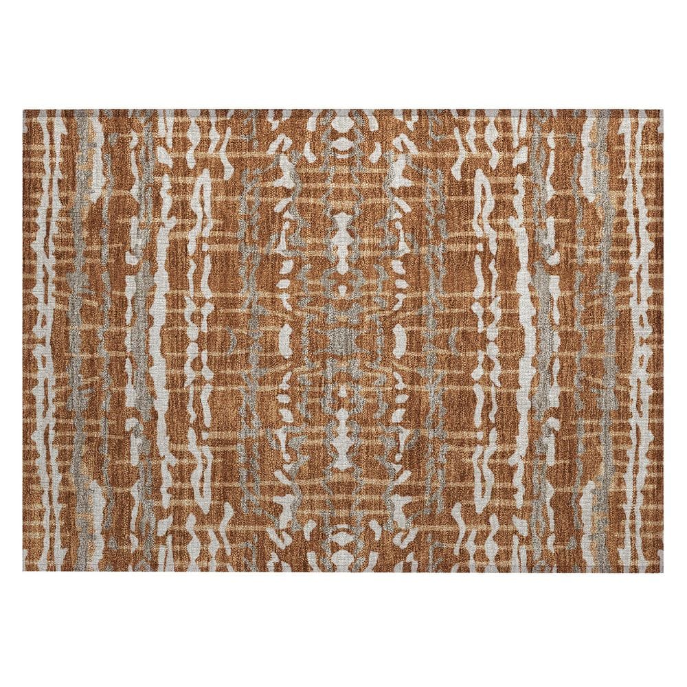 Chantille Machine Washable Indoor/Outdoor Abstract ACN2982 Paprika 2 ft. x 3 ft. Accent Rug price history on PriceWatchPro