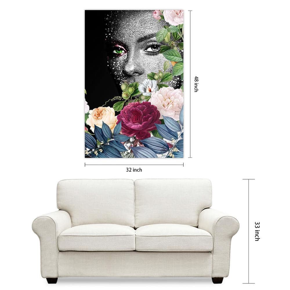 Earth Goddess Multi-Color Tempered Glass Panel Art Print Set