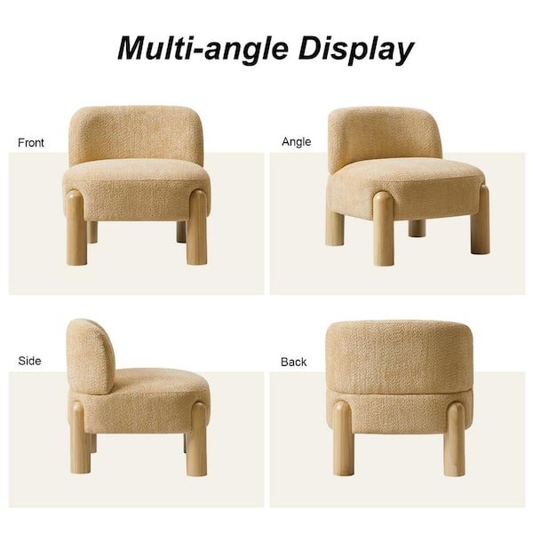 JAYDEN CREATION Susanna Camel 28 in. W Modern Upholstered