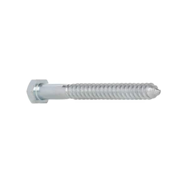 Everbilt 1/2 in. x 5 in. Hex Zinc Plated Lag Screw (25-Pack