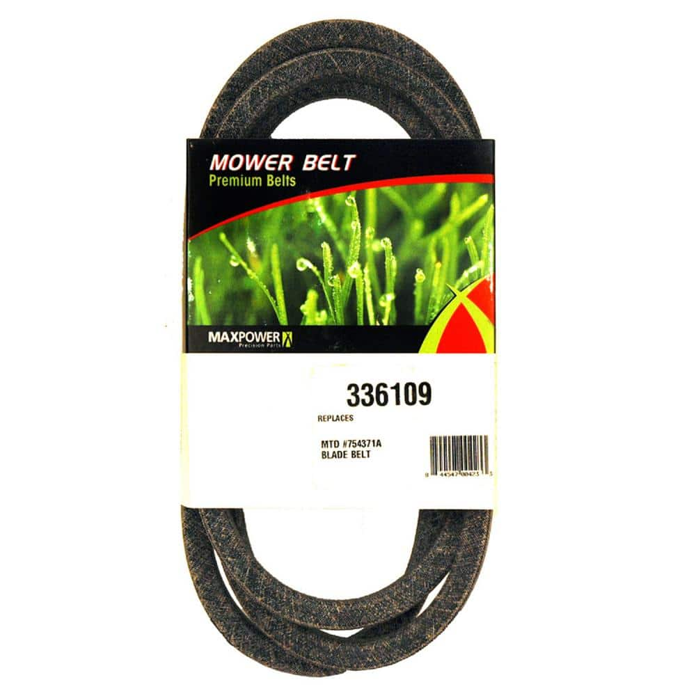 MaxPower Blade to Blade Belt for MTD, Cub Cadet, Troy-Bilt Mowers Replaces OEM #'s 754-0371, 954-0371, 754-0371A, 954-0371A