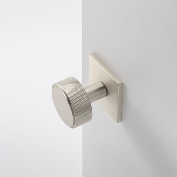 McBowery Taylor Satin Nickel Modern Heavy Duty Knurled Interior