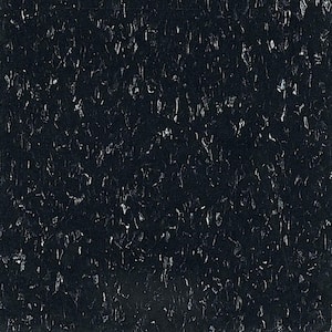 Take Home Sample - Standard Excelon Imperial Texture Classic Black Vinyl Composition Commercial Tiles - 6 in. x 6 in.