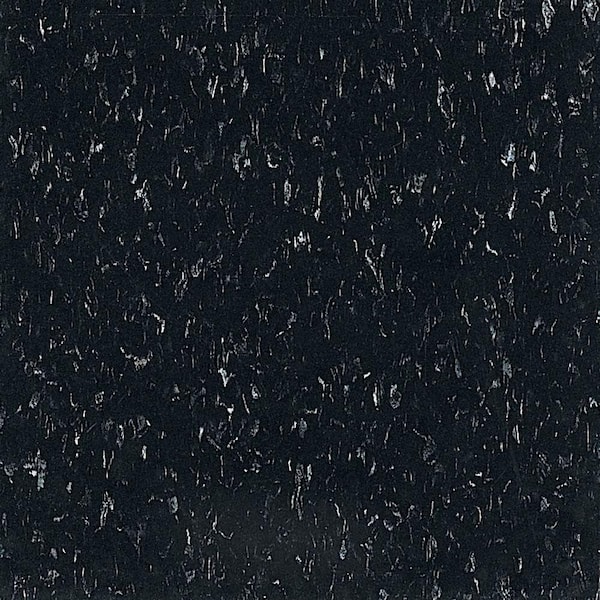 Armstrong Flooring Imperial Texture VCT 12 in. x 12 in. Classic Black Standard Excelon Commercial Vinyl Tile (45 sq. ft. / case)