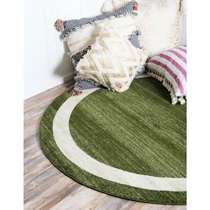 Del Mar Maria Green 8' 0 x 8' 0 Round Rug