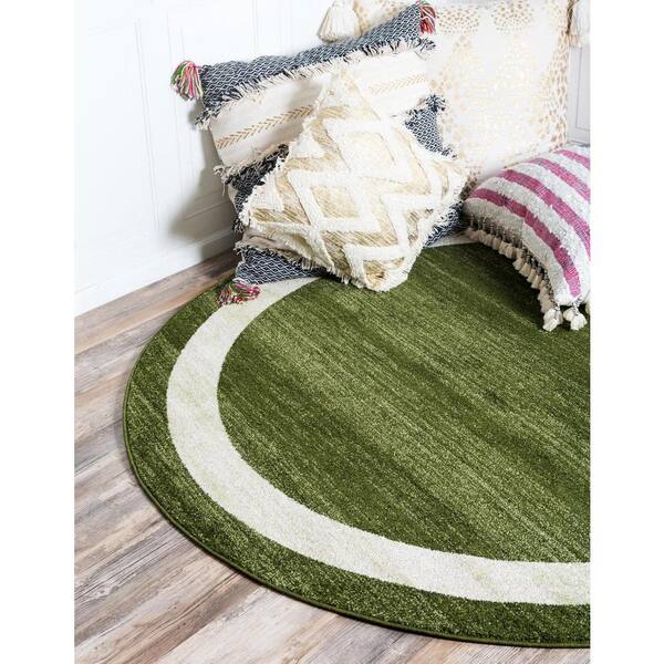 Del Mar Maria Green 6' 0 x 6' 0 Round Rug