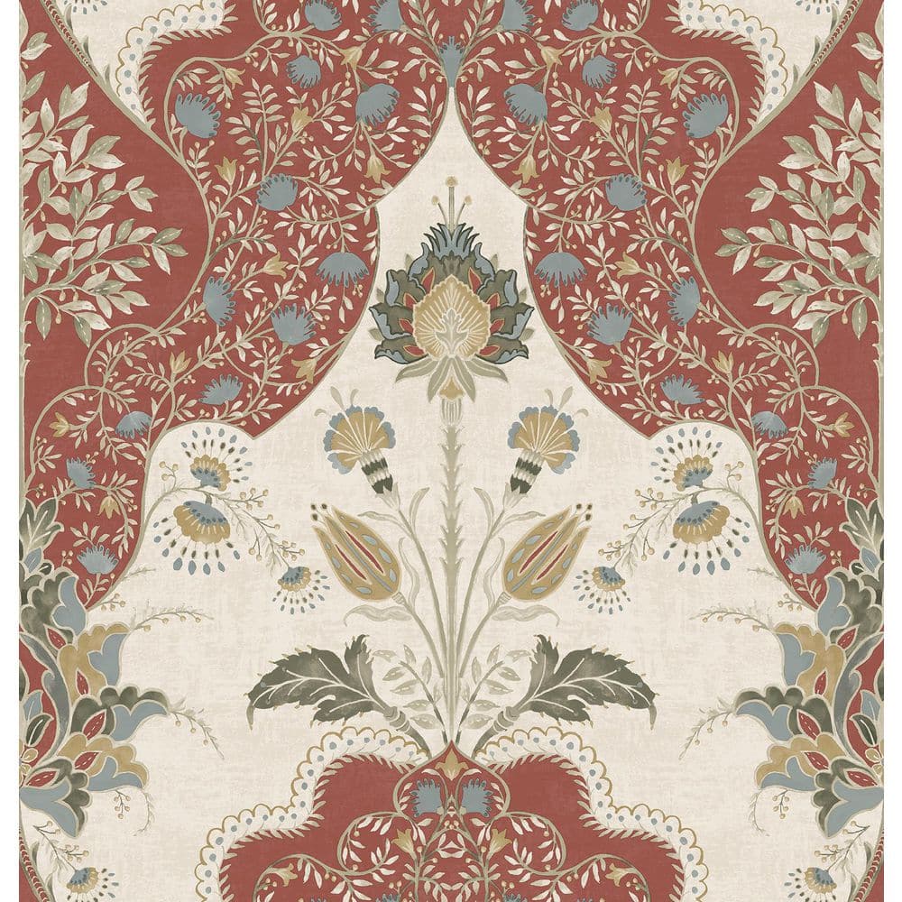 A-Street Prints Auden Ruby Red Floral Grandeur Wallpaper A-Street Prints Auden Ruby Red Floral Grandeur Wallpaper