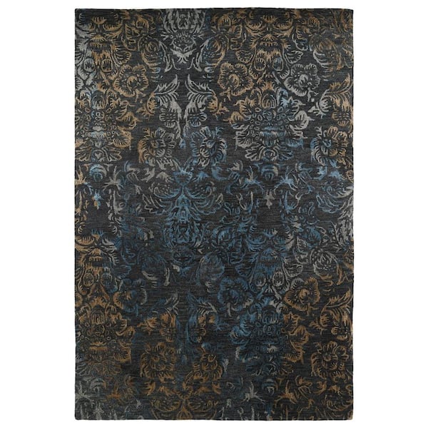 Kaleen Mercery Charcoal 4 ft. x 6 ft. Area Rug