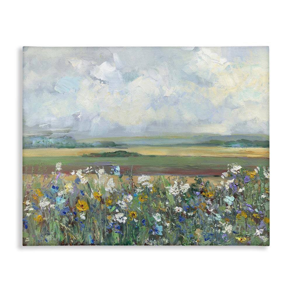 County Meadow Clouds Overhead by Sally Swatland Unframed Nature Graphic Art Print 36 in. x 48 in. price history on PriceWatchPro