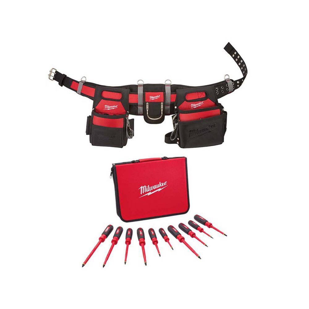 Milwaukee Electrician's Work Belt and 1000Volt Insulated Screwdriver