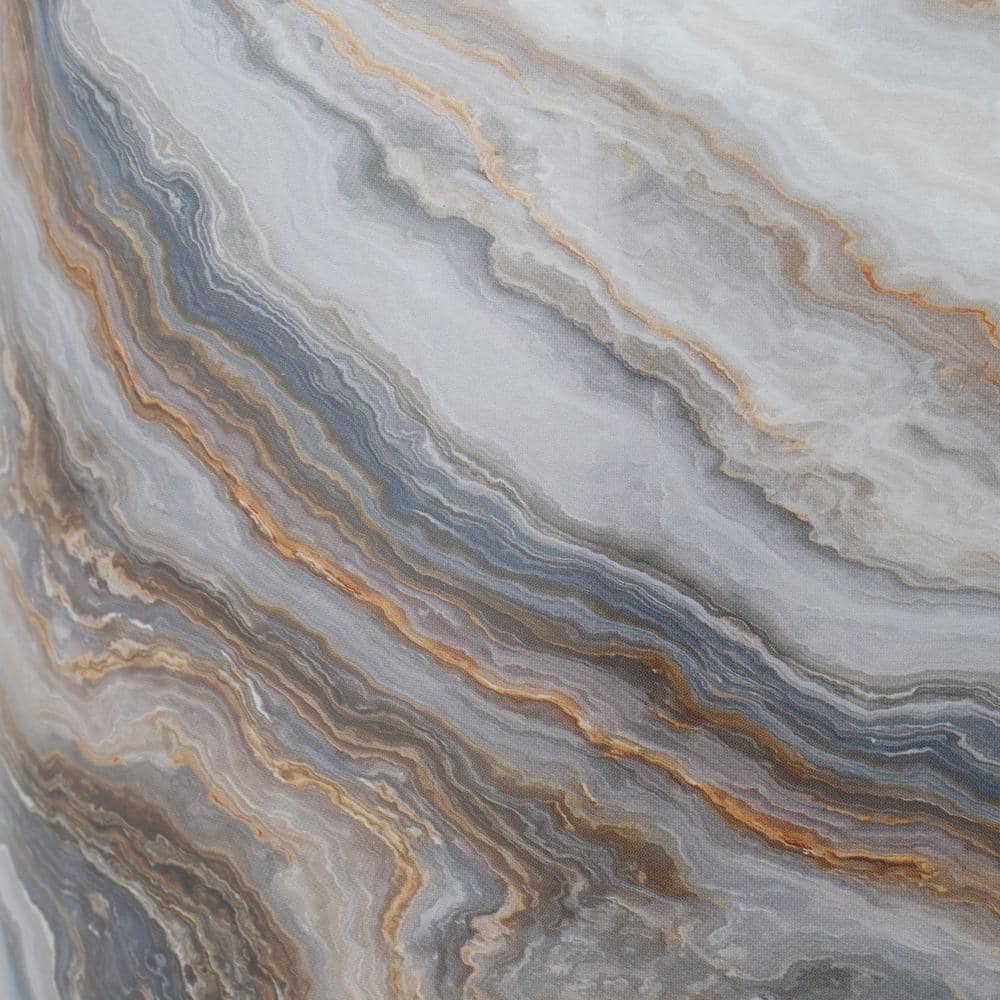 Agate Square Gold and Marble Toilet Brush Holder Set