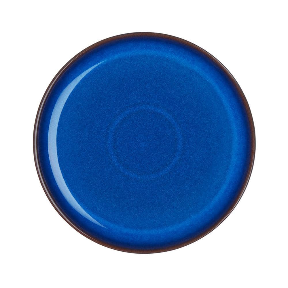 Denby Imperial Blue Coupe Dinner Plate IMP-003B - The Home Depot