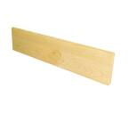 Stairtek 0.75 in. x 7.5 in. x 42 in. Prefinished Natural Maple Riser ...