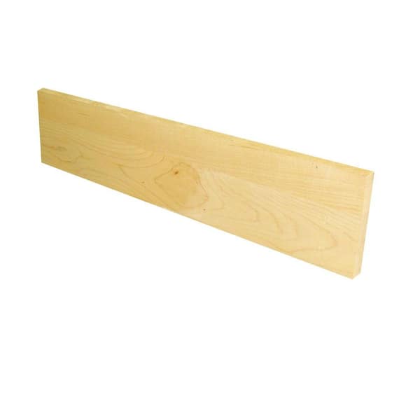 Stairtek 0.75 in. x 7.5 in. x 42 in. Prefinished Natural Maple Riser