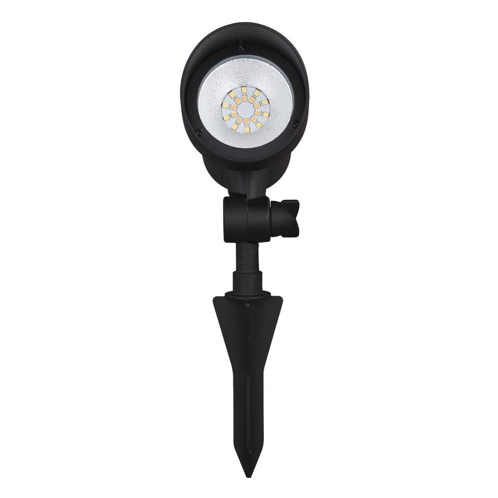 Black Aluminum Low-Voltage LED Outdoor Flood Light