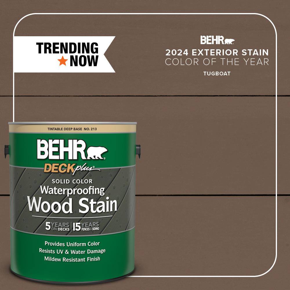 1 gal. #SC-141 Tugboat Solid Color Waterproofing Exterior Wood Stain