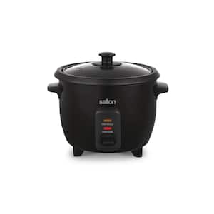 Black Automatic 6-Cup Rice Cooker