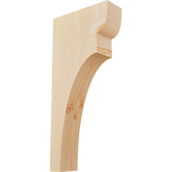 Ekena Millwork 3-1/2 in. x 10 in. x 22 in. Douglas Fir Yorktown Smooth Corbel