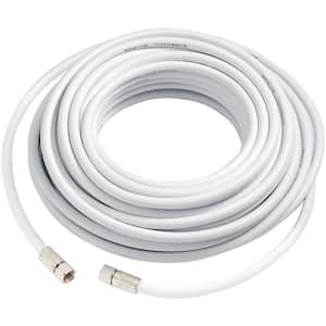 50 ft. RG6 Coax Cable in White