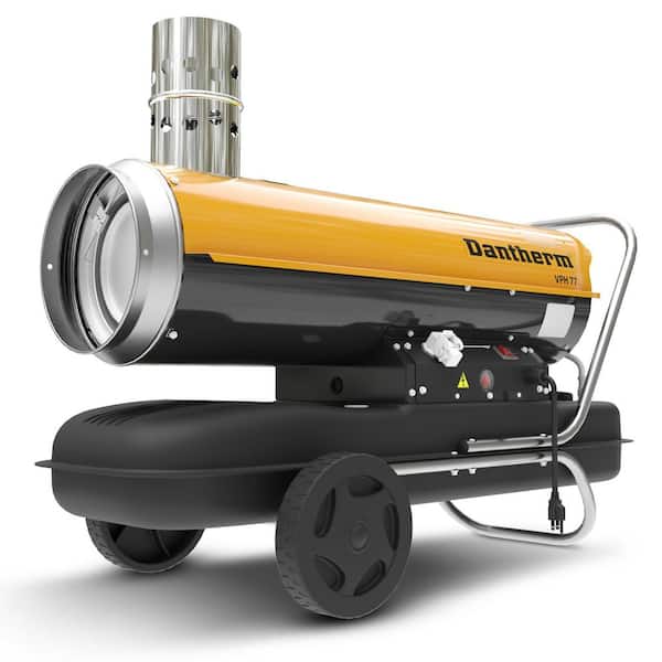 Industrial-Grade 71,700 BTU High Pressure Forced Air Kerosene/Diesel Space Heater, Indirect Oil Fired, Fume-Free