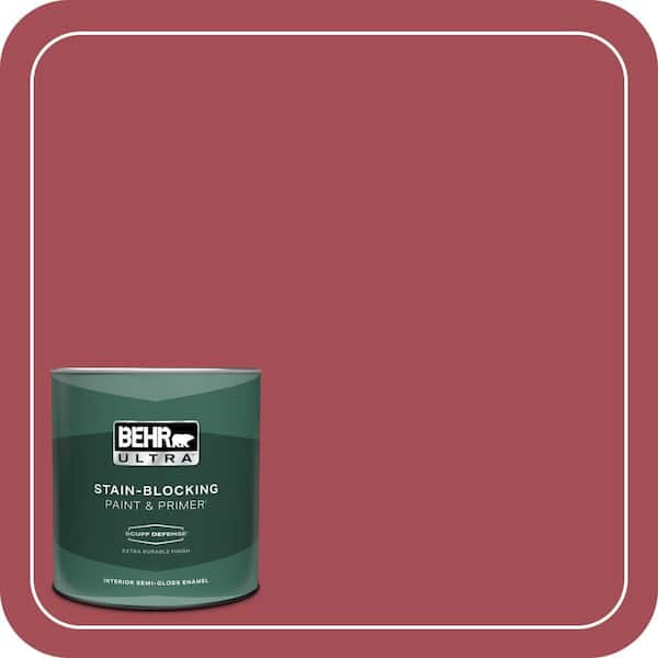 BEHR ULTRA 1 qt. Home Decorators Collection #HDC-FL15-02 Cranberry Jam Extra Durable Semi-Gloss Enamel Interior Paint & Primer