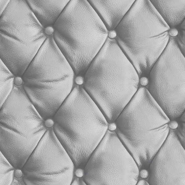 Arthouse Ella Grey Tufted Wallpaper Sample