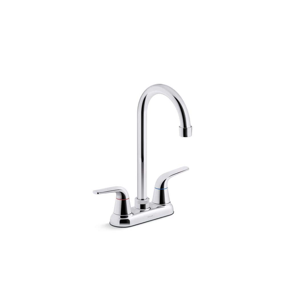 KOHLER Jolt 2-Handle Bar Sink Faucet in Polished Chrome 30617-CP