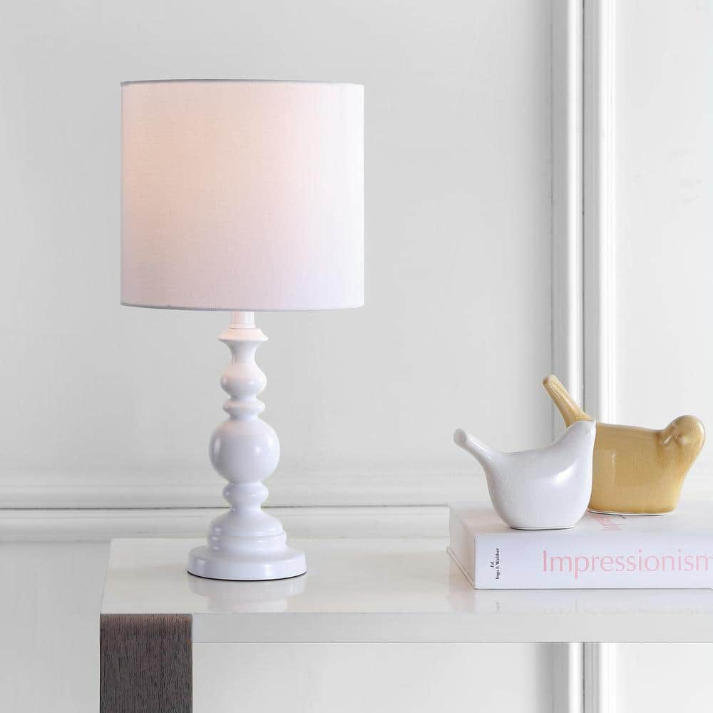 Medford 19-inch Gold Metal Table Lamp with White Shade