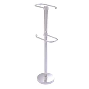 Free Standing 2-Roll Toilet Tissue Stand in Satin Chrome